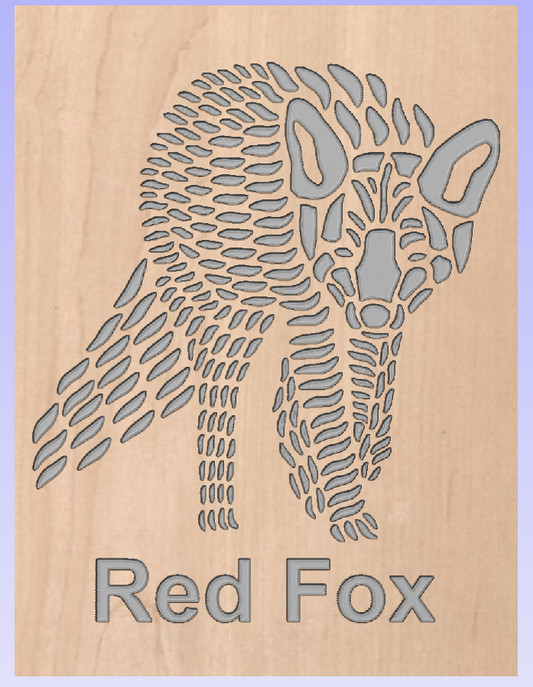 Red Fox Epoxy Wall Plaque