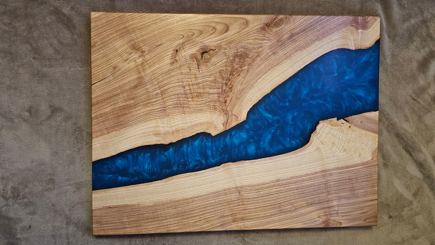 Epoxy Resin River Wall Art
