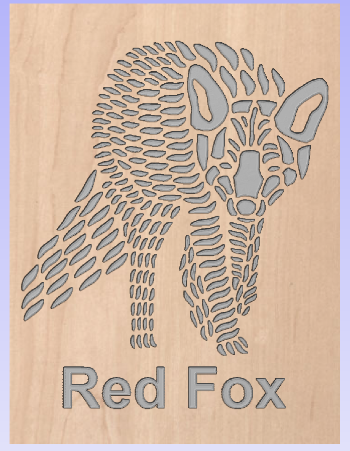 Red Fox Epoxy Wall Plaque
