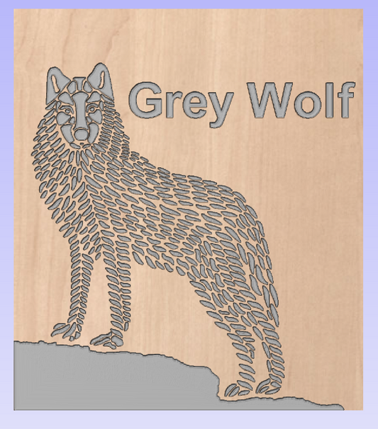 Wolf Epoxy Wall Plaque